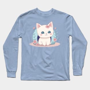 Happy Kitty with a New Home Long Sleeve T-Shirt